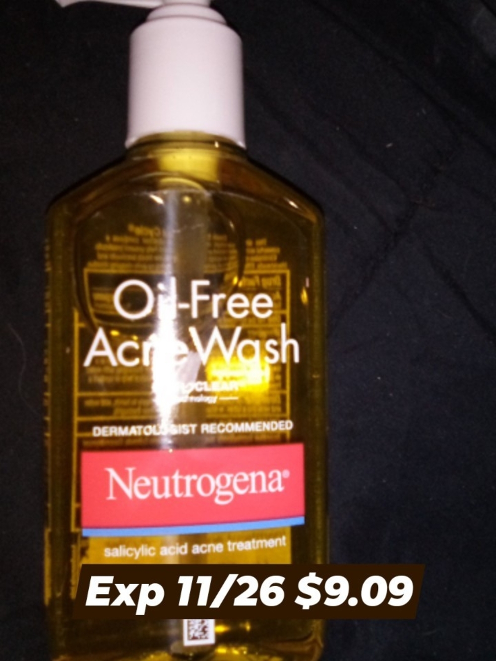 Neutrogena Oil-Free Acne Wash - Yellow Bottle